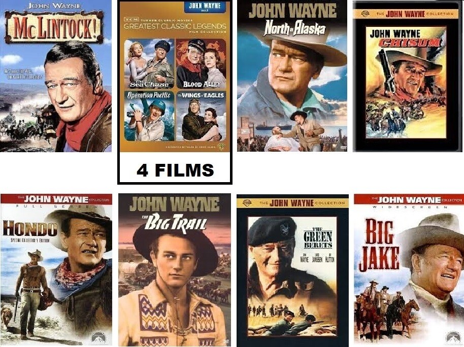 John Wayne 11 Film Collection (DVD) Complete Title Listing In Description