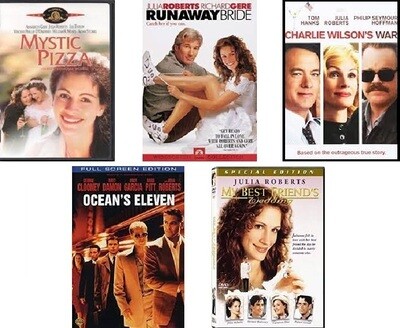 Julia Roberts 5 Film Collection (DVD) Complete Title Listing In Description