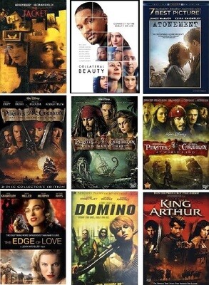 Keira Knightley 9 Film Collection (DVD) Complete Title Listing In Description Keira Knightley 9 Film Collection (DVD) Complete Title Listing In Description