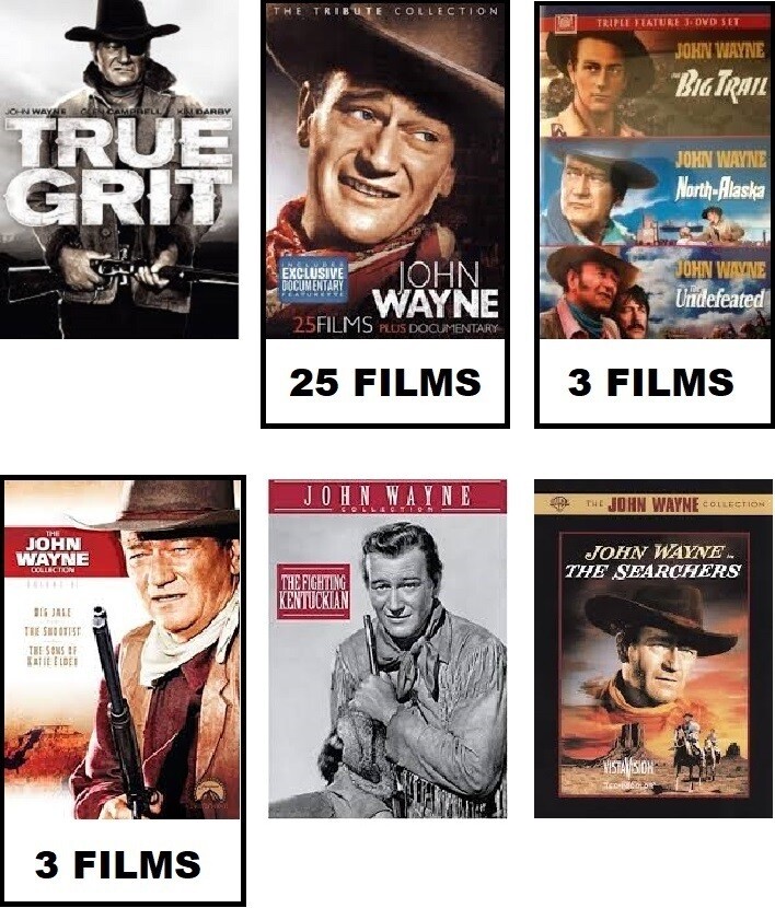 John Wayne 34 Film Collection (DVD) Complete Title Listing In Description