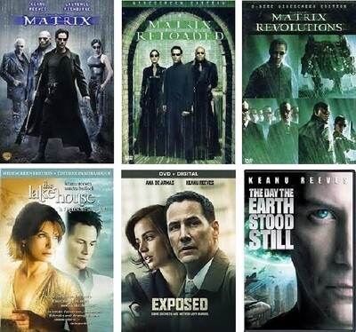 Keanu Reeves 6 Film Collection (DVD) Complete Title Listing In Description. Keanu Reeves 6 Film Collection (DVD) Complete Title Listing In Description.