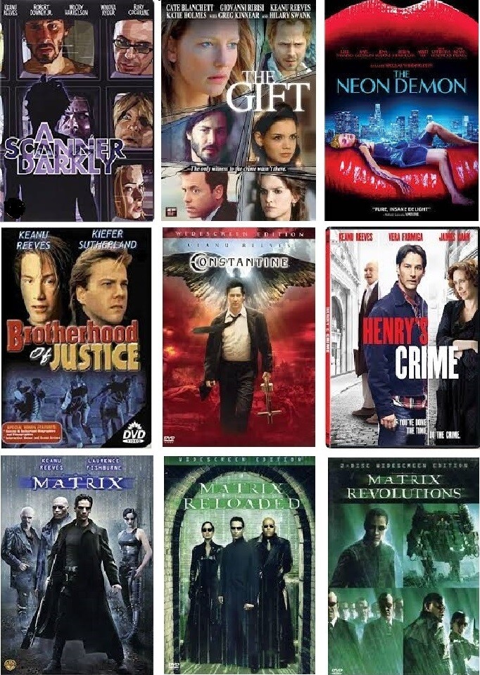 Keanu Reeves 9 Film Collection (DVD) Complete Title Listing In Description