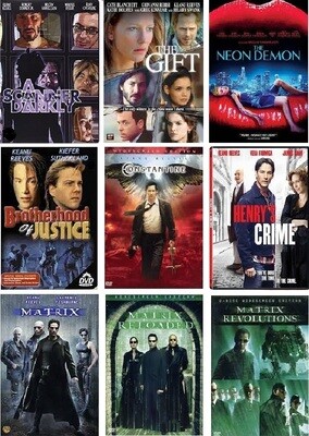 Keanu Reeves 9 Film Collection (DVD) Complete Title Listing In Description