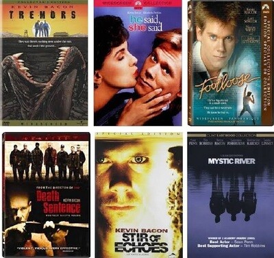 Kevin Bacon 6 Film Collection (DVD) Complete Title Listing In Description