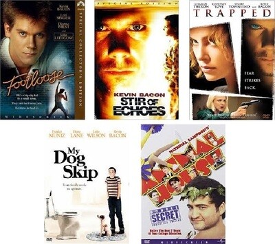 Kevin Bacon 5 Film Collection (DVD) Complete Title Listing In Description