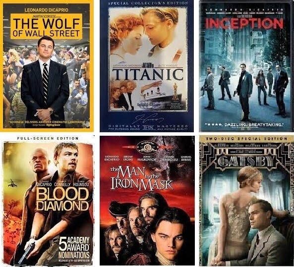 Leonardo DiCaprio 6 Film Collection (DVD) Complete Title Listing In Description