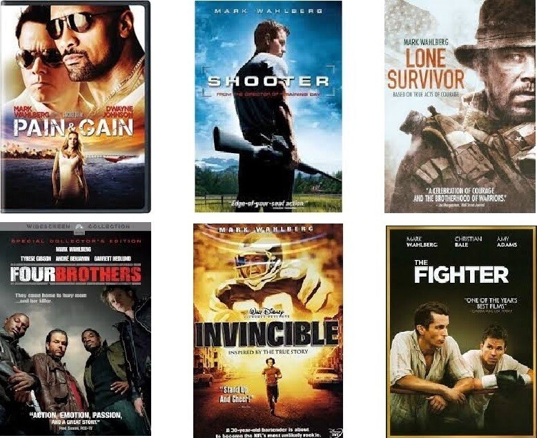 Mark Wahlberg 6 Film Collection (DVD) Complete Title Listing In Description.