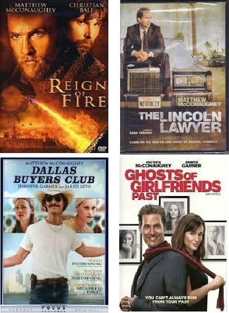 Matthew McConaughey 4 Film Collection (DVD) Complete Title Listing In Description