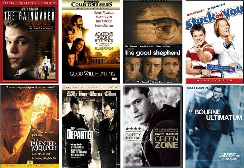 Matt Damon 8 Film Collection (DVD) Complete Title Listing In Description