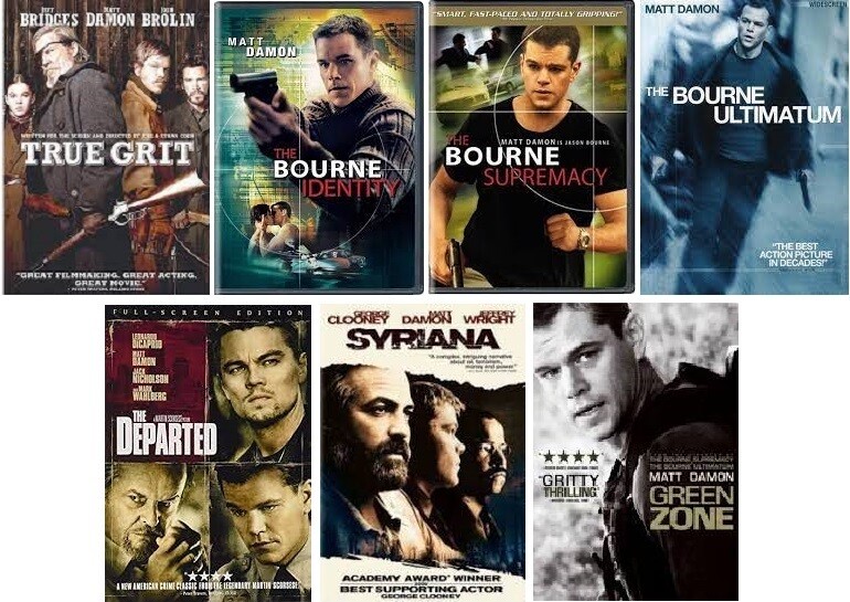 Matt Damon 7 Film Collection (DVD) Complete Title Listing In Description