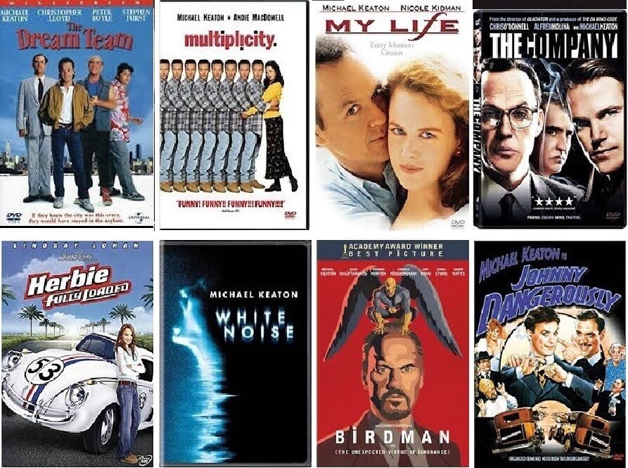 Michael Keaton 8 Film Collection (DVD) Complete Title Listing In Description