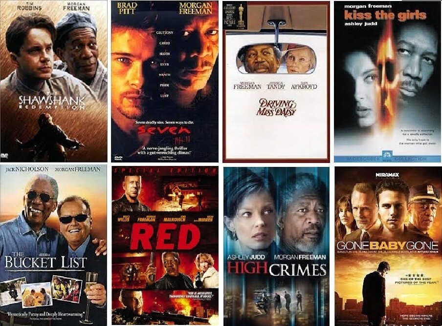 Morgan Freeman 8 Film Collection (DVD) Complete Title Listing In Description.