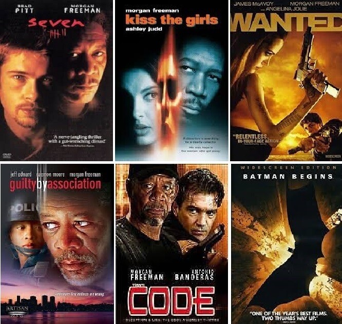 Morgan Freeman 6 Film Collection (DVD) Complete Title Listing In Description.