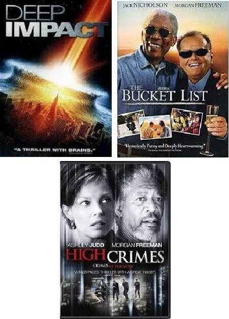 Morgan Freeman 3 Film Collection (DVD) Complete Title Listing In Description.