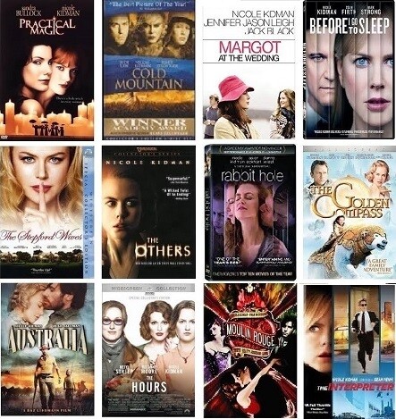 Nicole Kidman 12 Film Collection (DVD) Complete Title Listing In Description