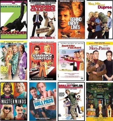 Owen Wilson 12 Film Collection (DVD) Complete Title Listing In Description