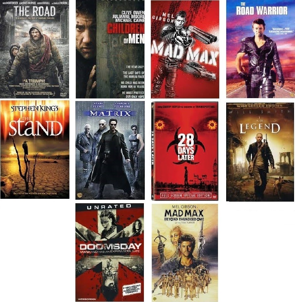 Post-Apocalyptic 10 Film Collection (DVD) Complete Title Listing In Description