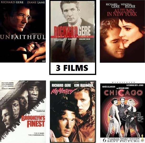 Richard Gere 8 Film Collection (DVD) Complete Title Listing In Description