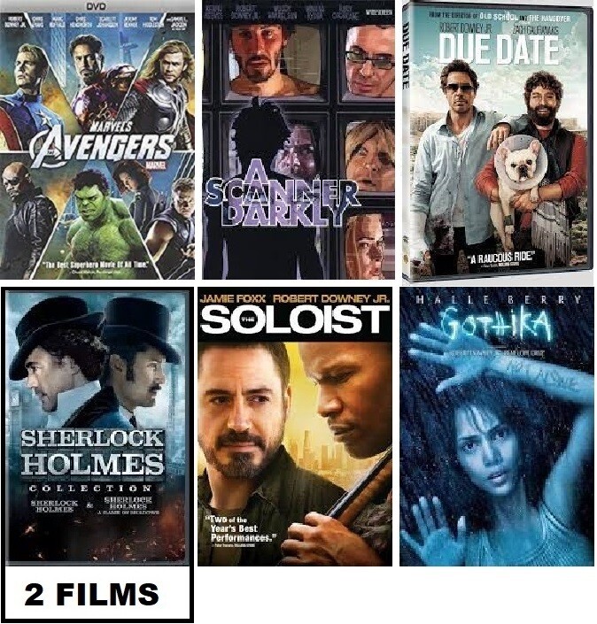 Robert Downey Jr. 7 Film Collection (DVD) Complete Title Listing In Description.