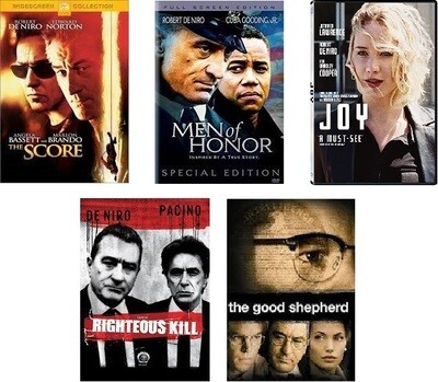 Robert De Niro 5 Film Collection (DVD) Complete Title Listing In Description