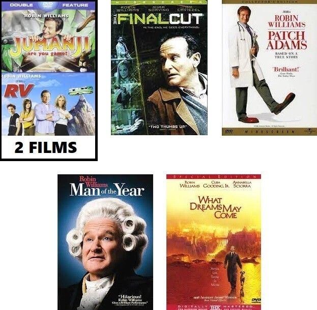 Robin Williams 6 Film Collection (DVD) Complete Title Listing In Description