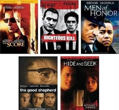 Robert De Niro 5 Film Collection (DVD) Complete Title Listing In Description
