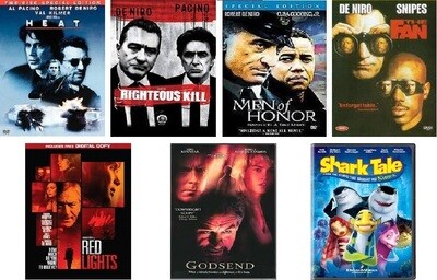 Robert De Niro 7 Film Collection (DVD) Complete Title Listing In Description.