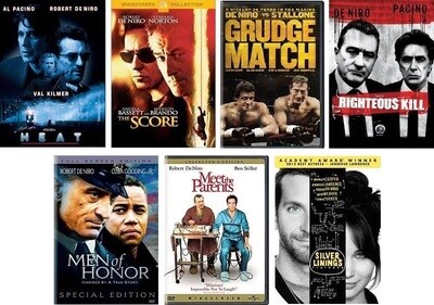 Robert De Niro 7 Film Collection (DVD) Complete Title Listing In Description. Robert De Niro 7 Film Collection (DVD) Complete Title Listing In Description.