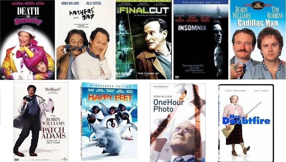 Robin Williams 9 Film Collection (DVD) Complete Title Listing In Description.