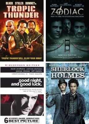 Robert Downey Jr. 4 Film Collection (DVD) Complete Title Listing In Description