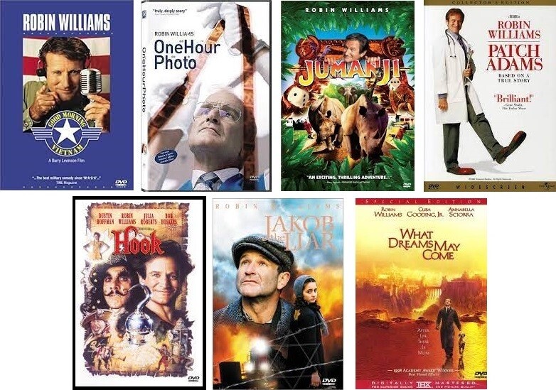 Robin Williams 7 Film Collection (DVD) Complete Title Listing In Description