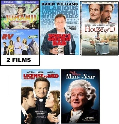 Robin Williams 6 Film Collection (DVD) Complete Title Listing In Description