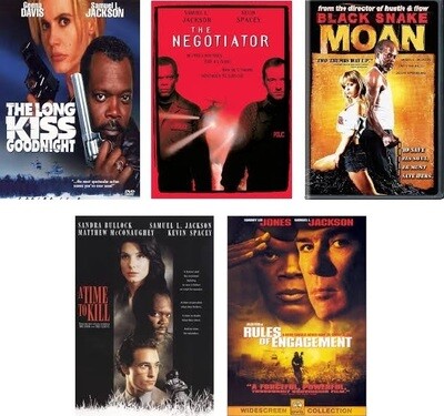 Samuel L. Jackson 5 Film Collection (DVD) Complete Title Listing In Description