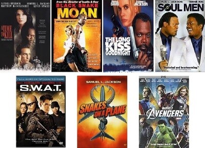 Samuel L. Jackson 7 Film Collection (DVD) Complete Title Listing In Description.