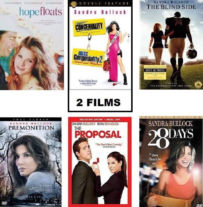 Sandra Bullock 7 Film Collection (DVD) Complete Title Listing In Description