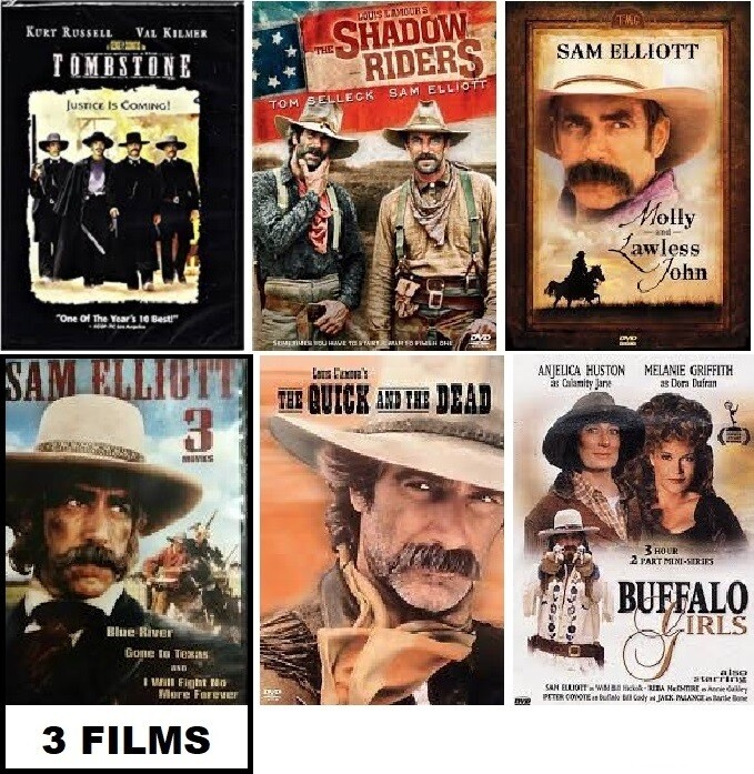 Sam Elliott 8 Film Collection (DVD) Complete Title Listing In Description