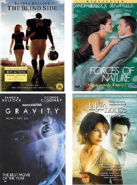Sandra Bullock 4 Film Collection (DVD) Complete Title Listing In Description.