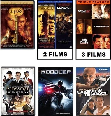 Samuel L. Jackson 9 Film Collection (DVD) Complete Title Listing In Description.