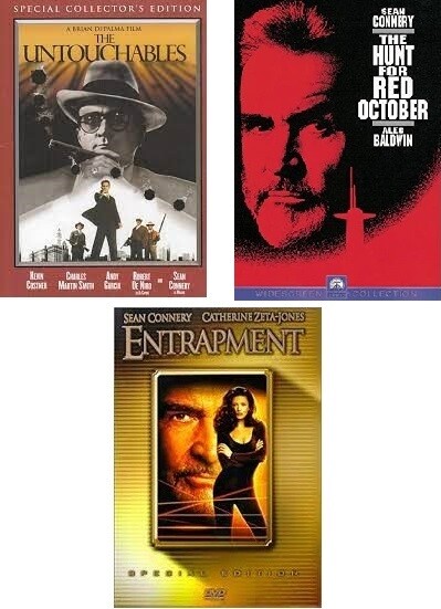 Sean Connery 3 Film Collection (DVD) Complete Title Listing In Description