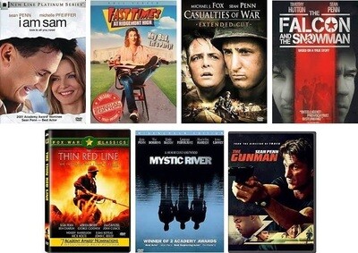 Sean Penn 7 Film Collection (DVD) Complete Title Listing In Description.