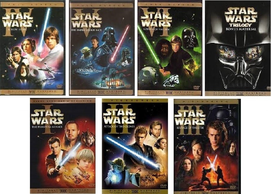 Star Wars Episodes I-VI (DVD) 10-Disc Set