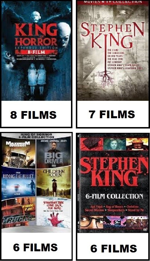 Stephen King 27 Film Collection (DVD) Complete Title Listing In Description