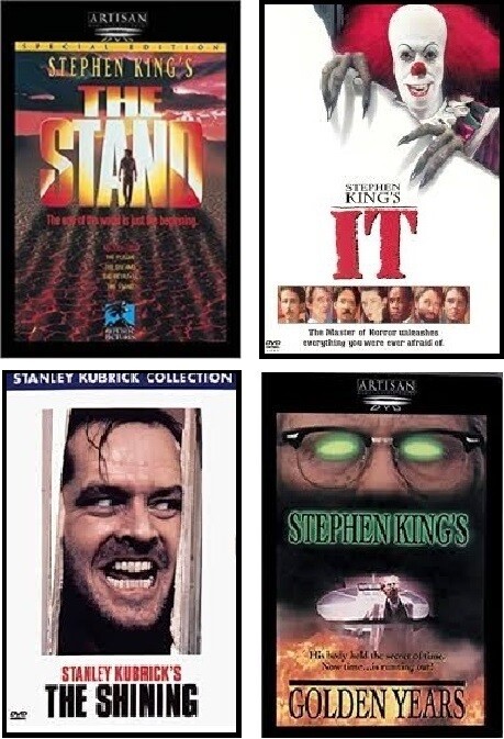 Stephen King 4 Film Collection (DVD) Complete Title Listing In Description.