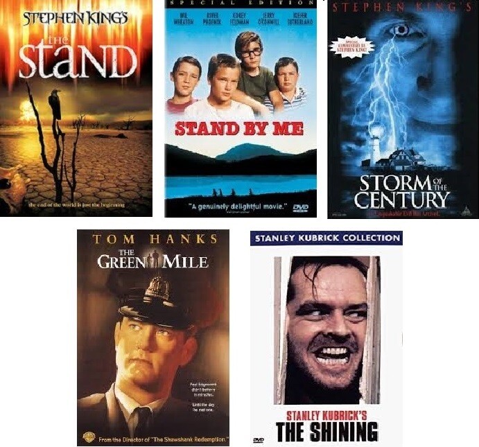 Stephen King 5 Film Collection (DVD) Complete Title Listing In Description.