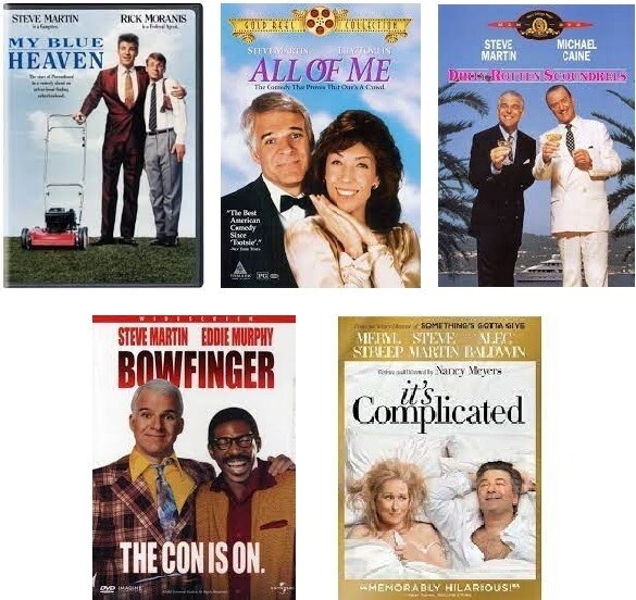 Steve Martin 5 Film Collection (DVD) Complete Title Listing In Description.