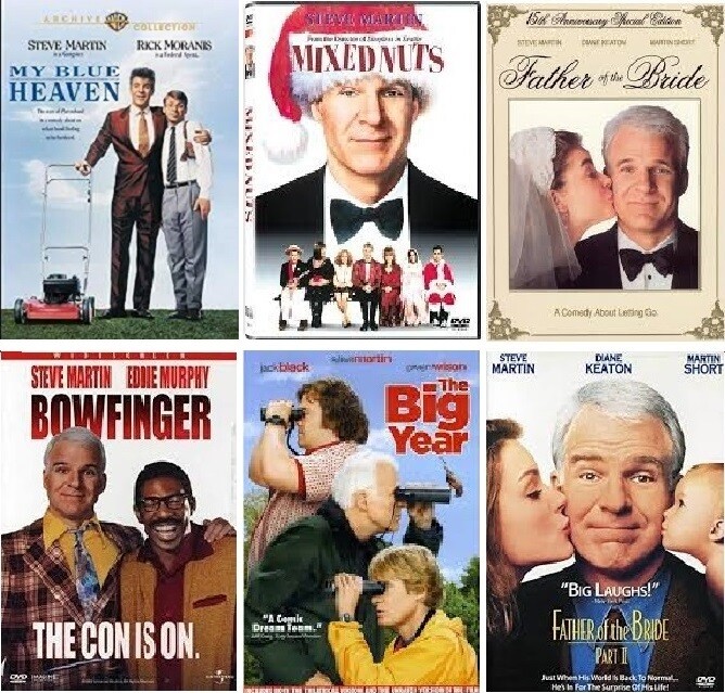 Steve Martin 6 Film Collection (DVD) Complete Title Listing In Description