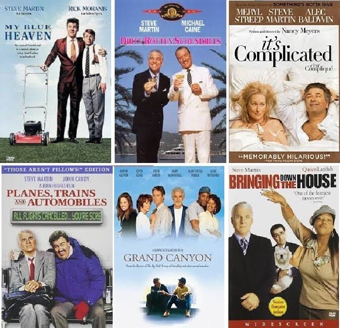 Steve Martin 6 Film Collection (DVD) Complete Title Listing In Description.