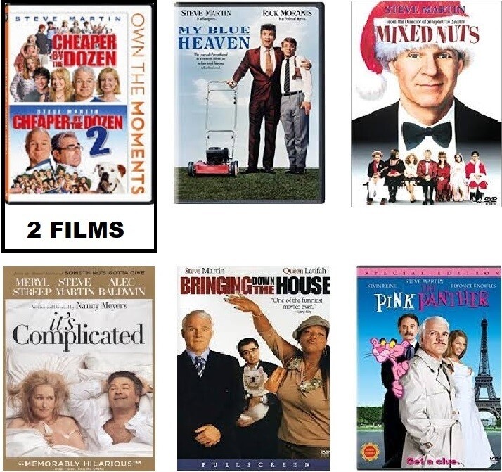 Steve Martin 7 Film Collection (DVD) Complete Title Listing In Description