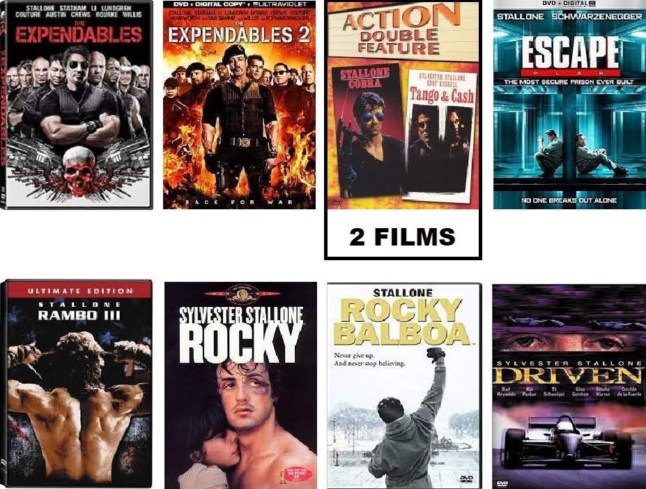 Sylvester Stallone 9 Film Collection (DVD) Complete Title Listing In Description