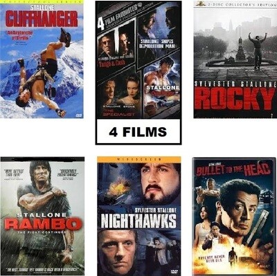 Sylvester Stallone 9 Film Collection (DVD) Complete Title Listing In Description. Sylvester Stallone 9 Film Collection (DVD) Complete Title Listing In Description.